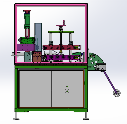高速锯切裁断机（sw18可编辑+cad+bom）