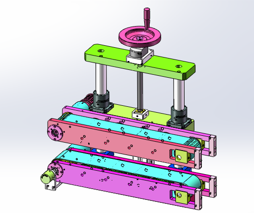 高速锯切裁断机（sw18可编辑+cad+bom）