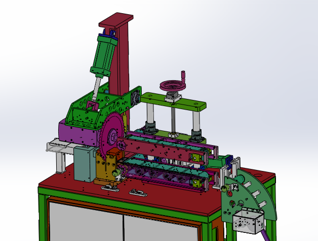 高速锯切裁断机（sw18可编辑+cad+bom）