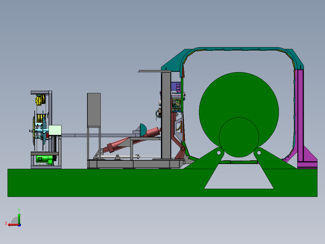 钢材打捆机sw22可编辑后视图