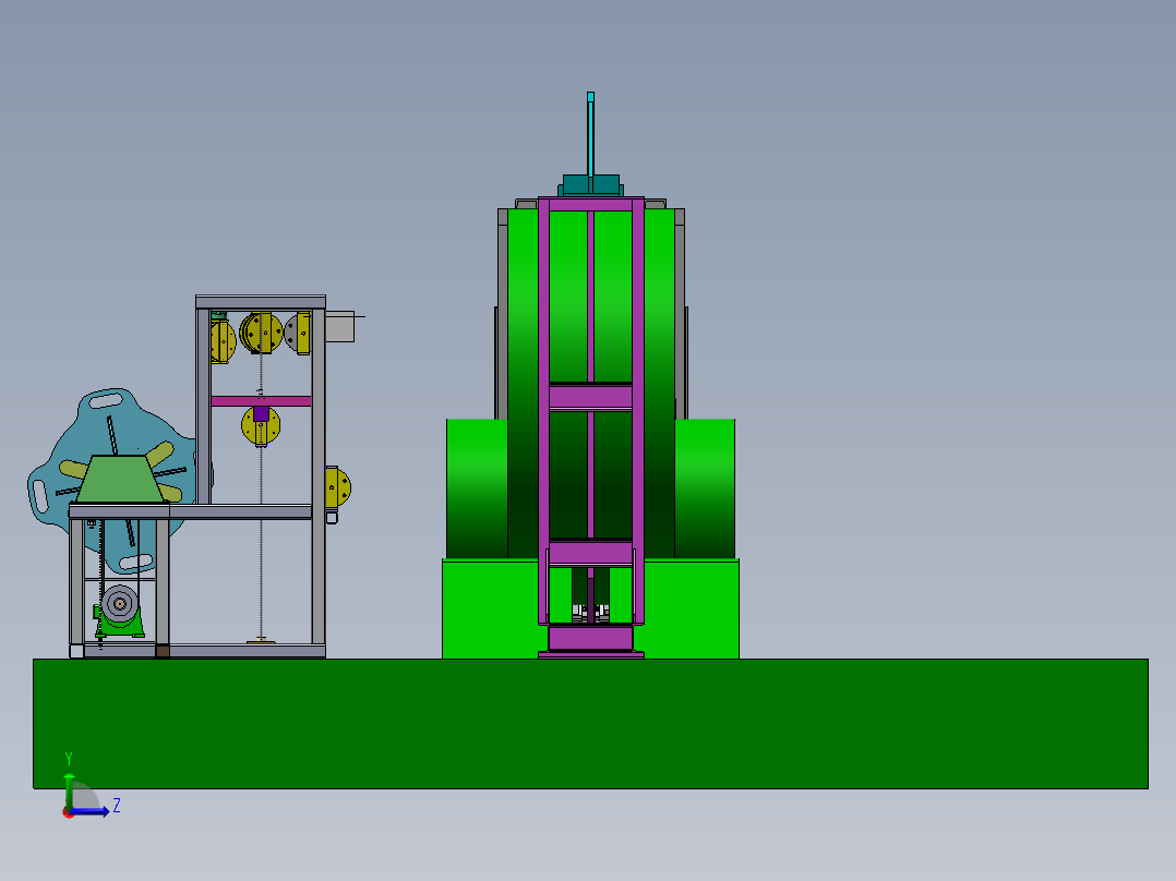 钢材打捆机sw22可编辑左视图