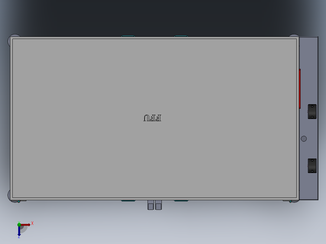 手机半自动贴膜机sw18可编辑俯视图