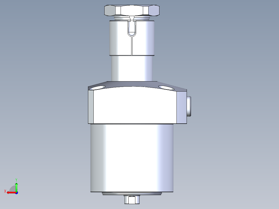 KOSMEKLHA0900-CLD多系列多零件图纸模型后视图
