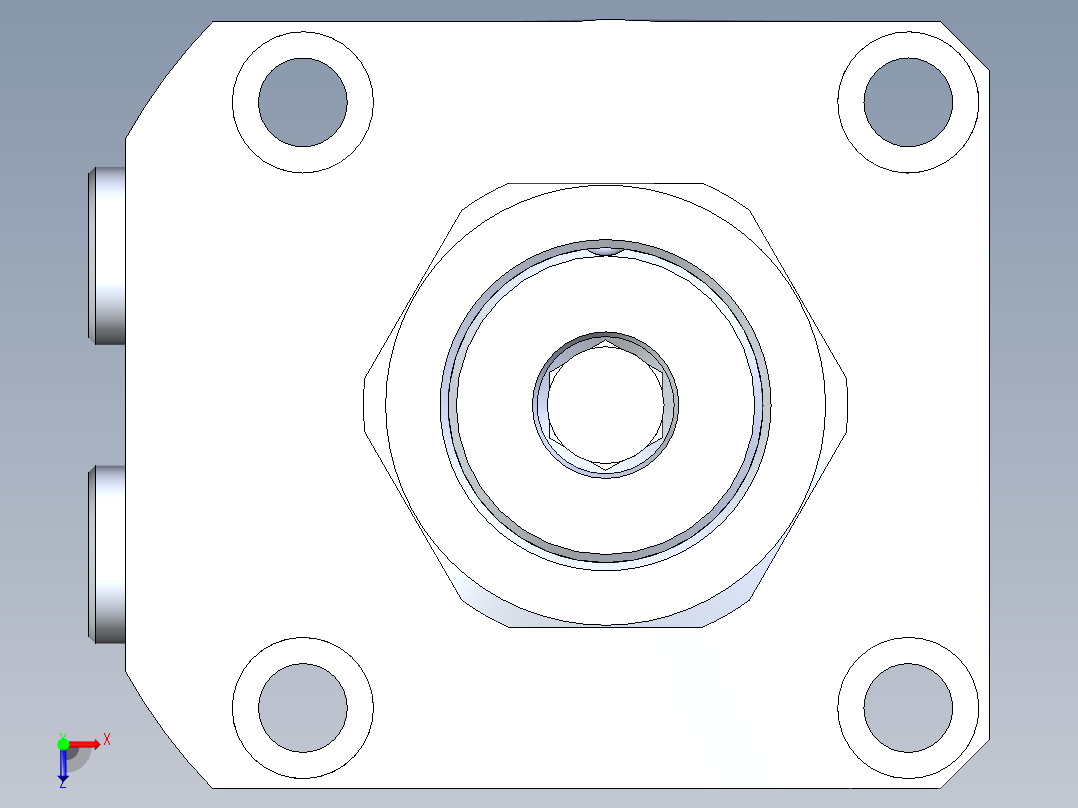 KOSMEKLHA0900-CLD多系列多零件图纸模型俯视图