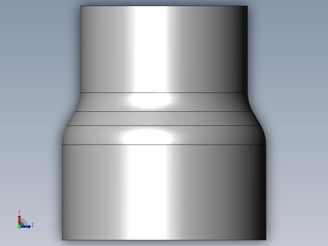 PVC管件-2x1.5in Redicer俯视图
