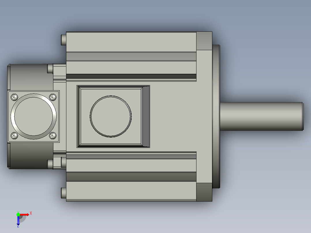 900W MGME伺服马达俯视图