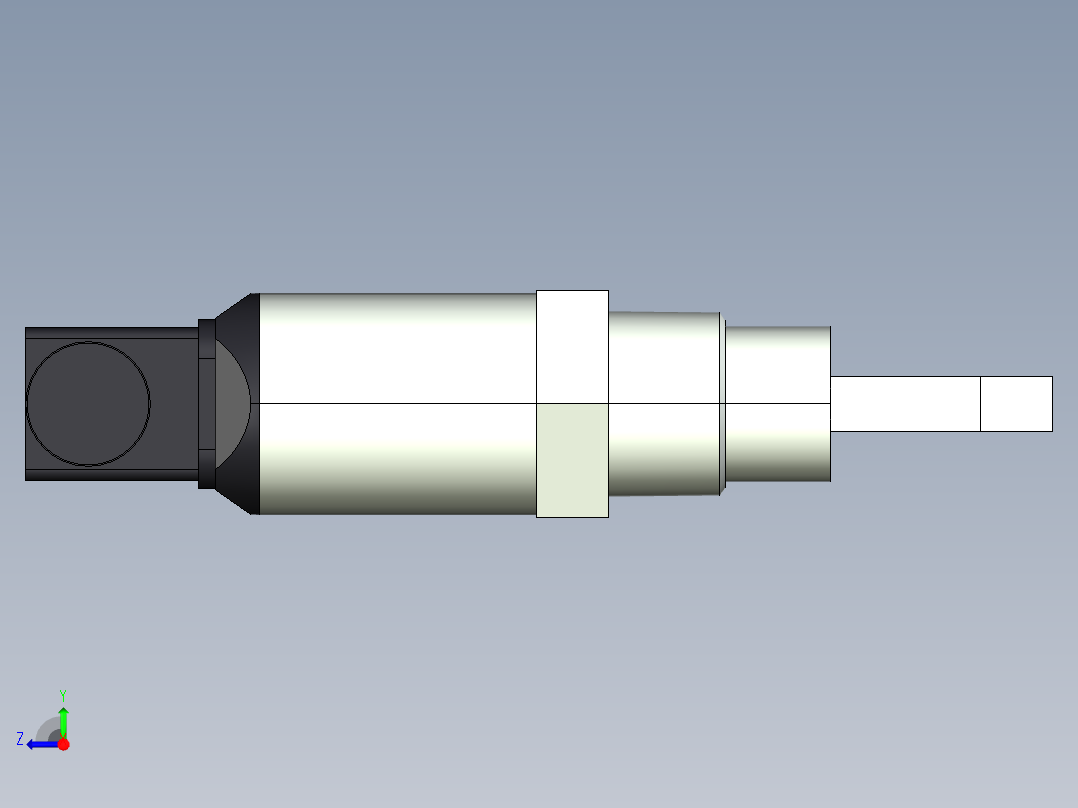 超声波设备H-69mm-2.72in-SS-OUTPUT-3-wire-PNP-NPN-DIN-CONNECTOR-NPT-THREAD右视图