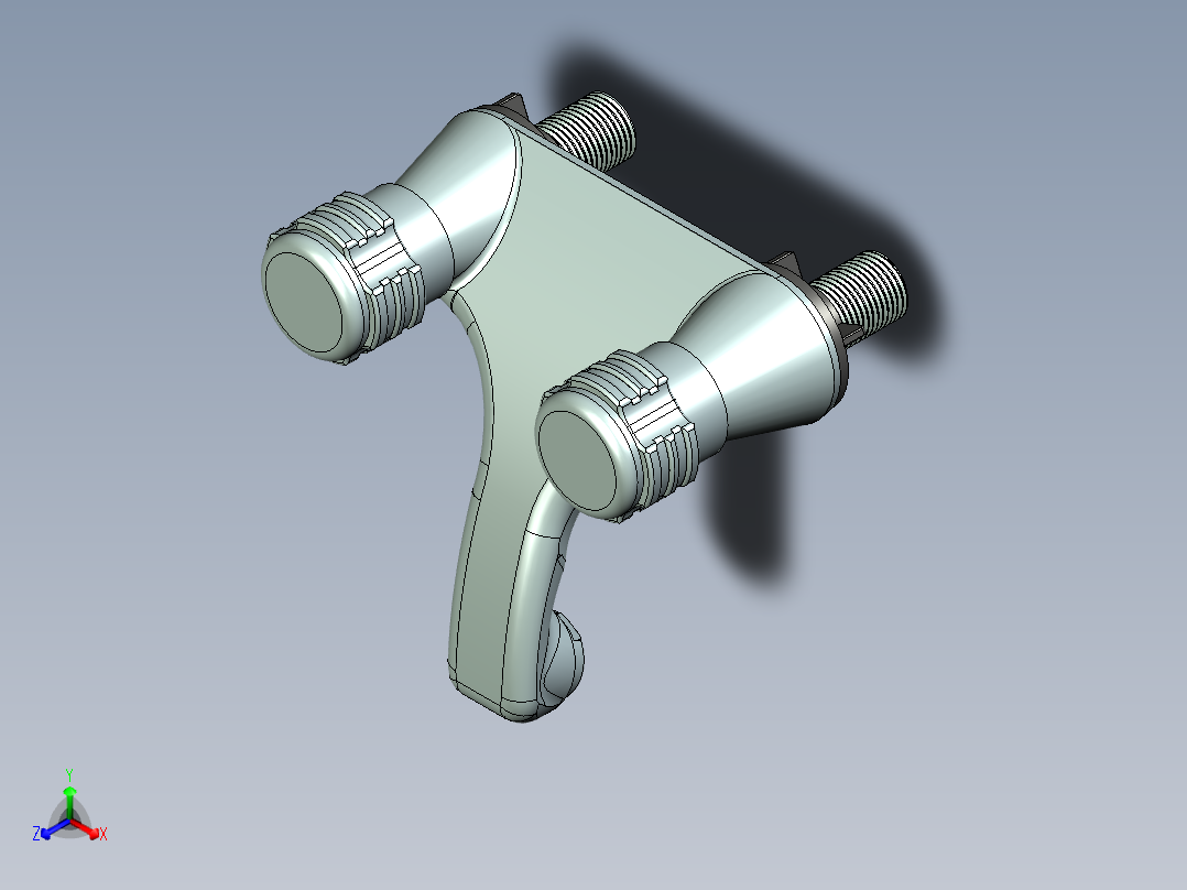 厕所的水龙头正等轴测图