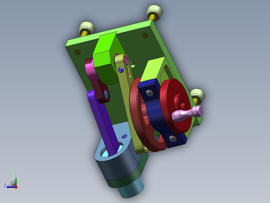 （凹凸模）加工工艺及夹具设计右视图