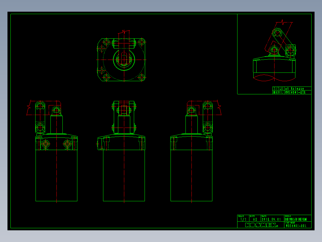 KOSMEKWCE4001-2GL多系列多零件图纸模型多系列多零件图纸模型