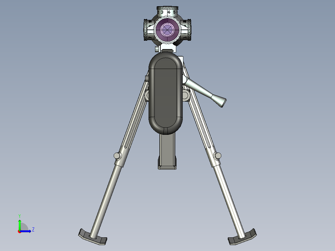 922机械狙击枪PROE设计左视图