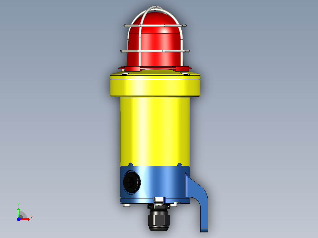 防爆闪光灯用于1区（气体）和21区前视图