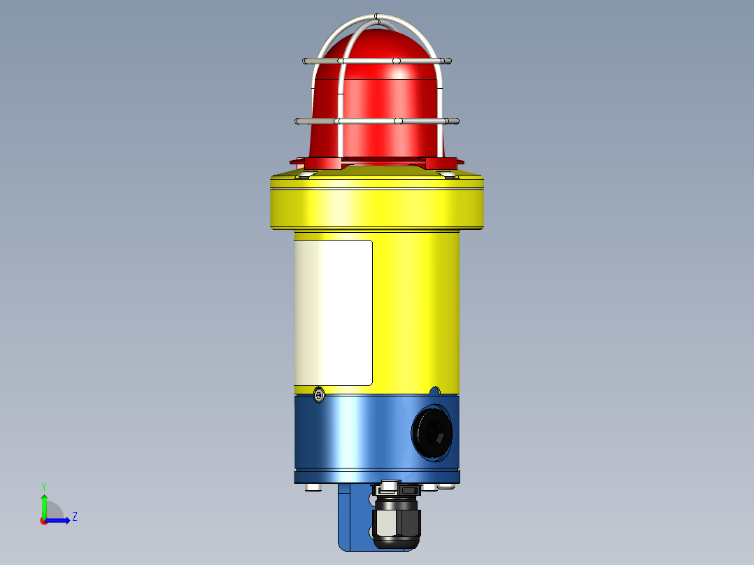 防爆闪光灯用于1区（气体）和21区左视图