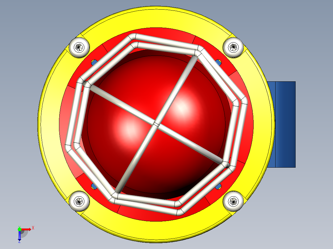 防爆闪光灯用于1区（气体）和21区俯视图
