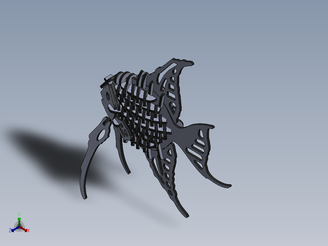 小钓鱼拼装<span style='color: red'>模型</span>激光切割<span style='color: red'>3D</span><span style='color: red'>图纸</span> Solidworks2018<span style='color: red'>设计</span> <span style='color: red'>附</span><span style='color: red'>STP</span> <span style='color: red'>IGS</span>等