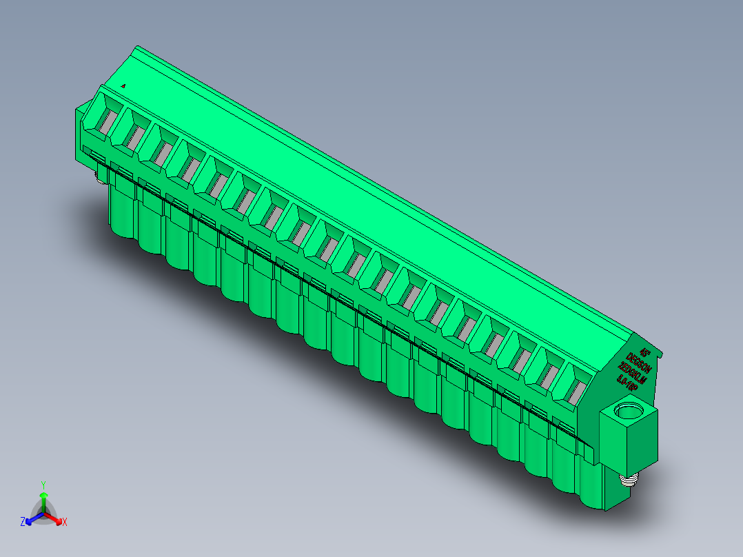DEGSON 2EDG（M） 系列 5.0mm 螺丝锁紧可插拔接线端子组-2EDGKLM-5.0-18P-14-00AH