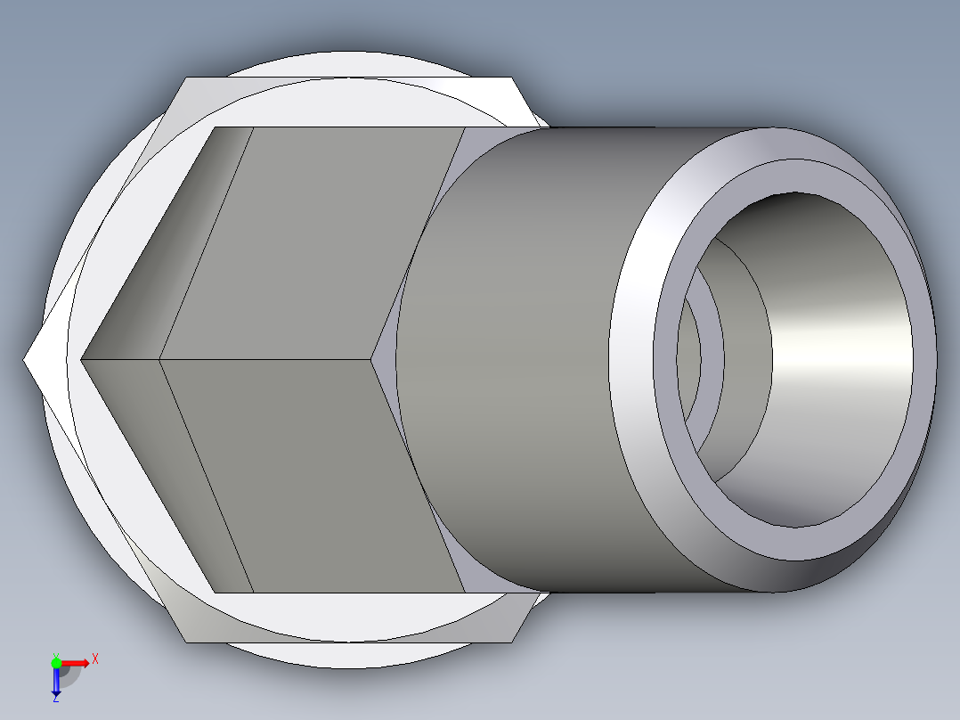 卡套式工业通用硬管接头EO_Adjustable_locknut_45_deg_elbow_VEE08LMOMDCF俯视图