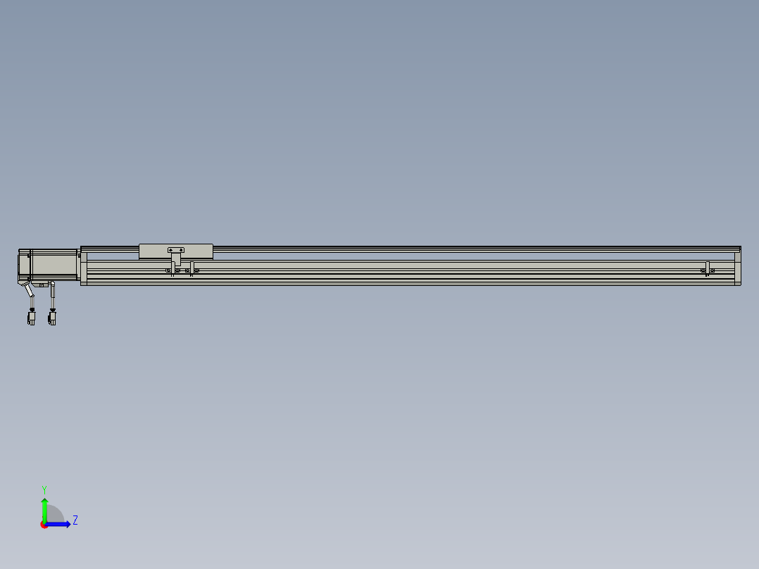 东锦丝杆传动-直线滑台模组DH135-C-L10-S950-BC-P400W-C3左视图