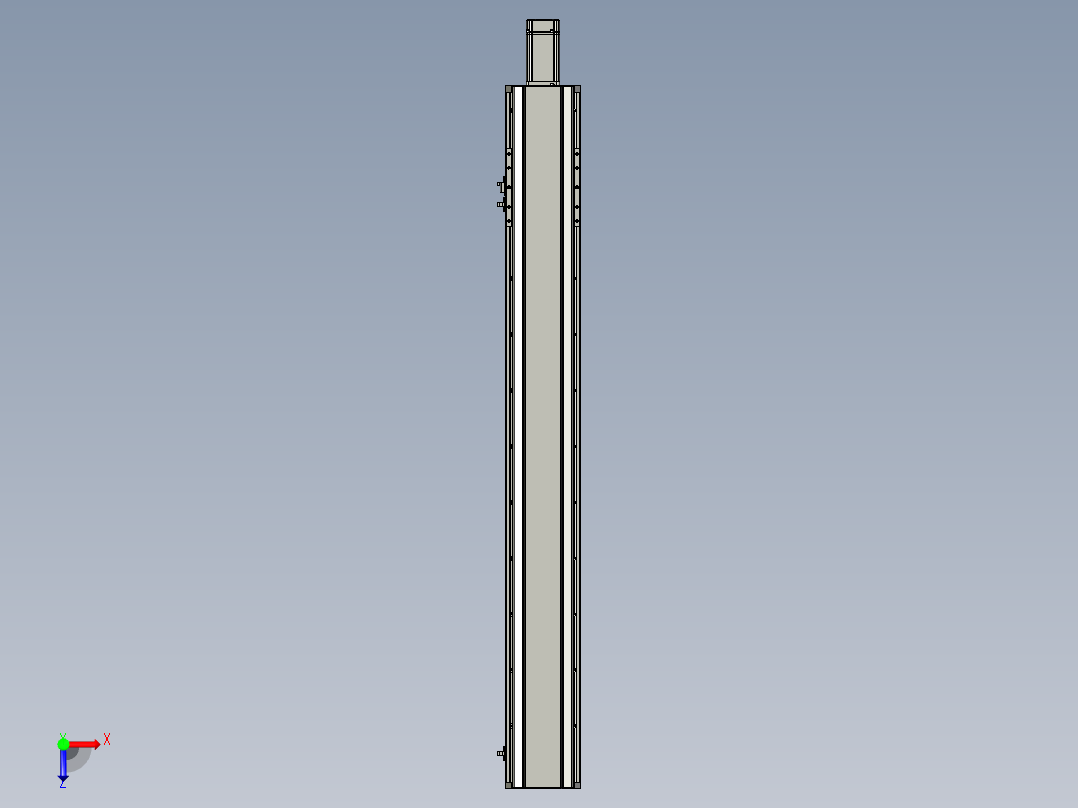 东锦丝杆传动-直线滑台模组DH135-C-L10-S950-BC-P400W-C3俯视图