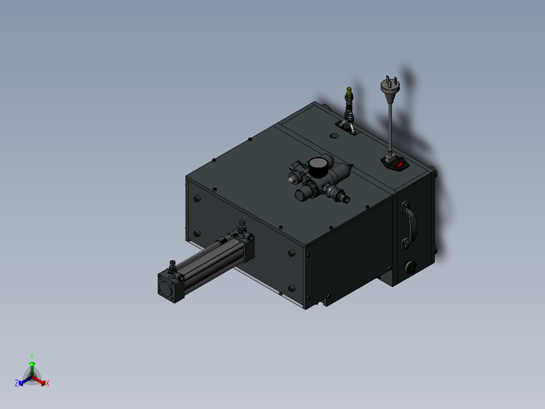 贴附及保压治具正等轴测图