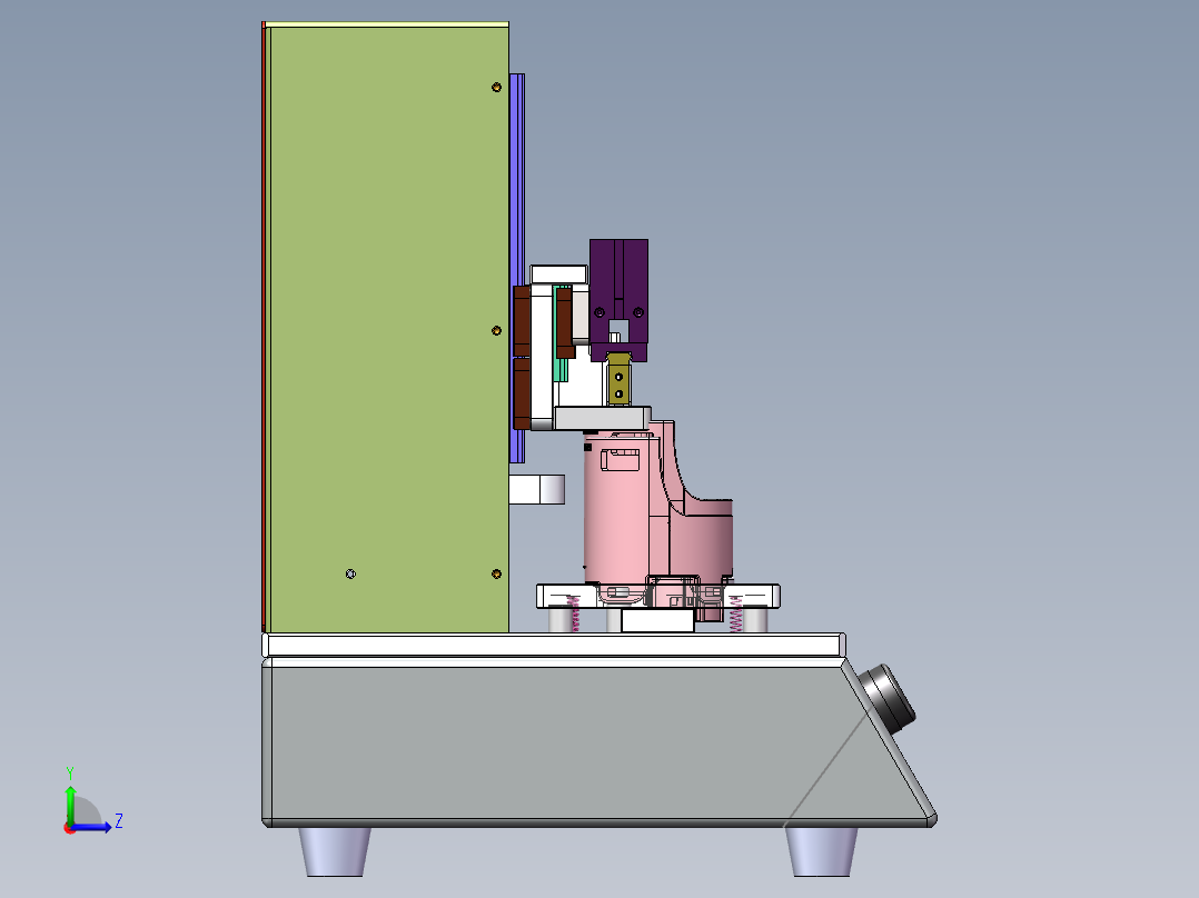 安装胶垫左视图
