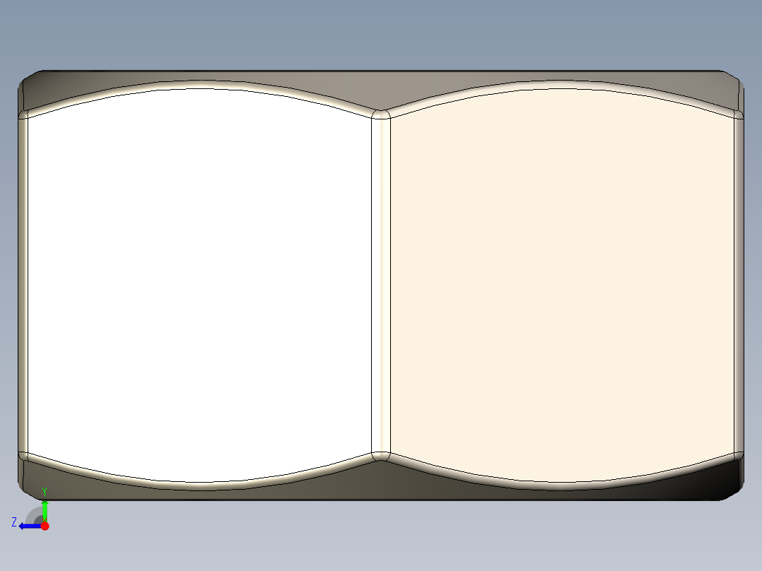 紧固件-STEP Raw Steel Nut 0.5000右视图