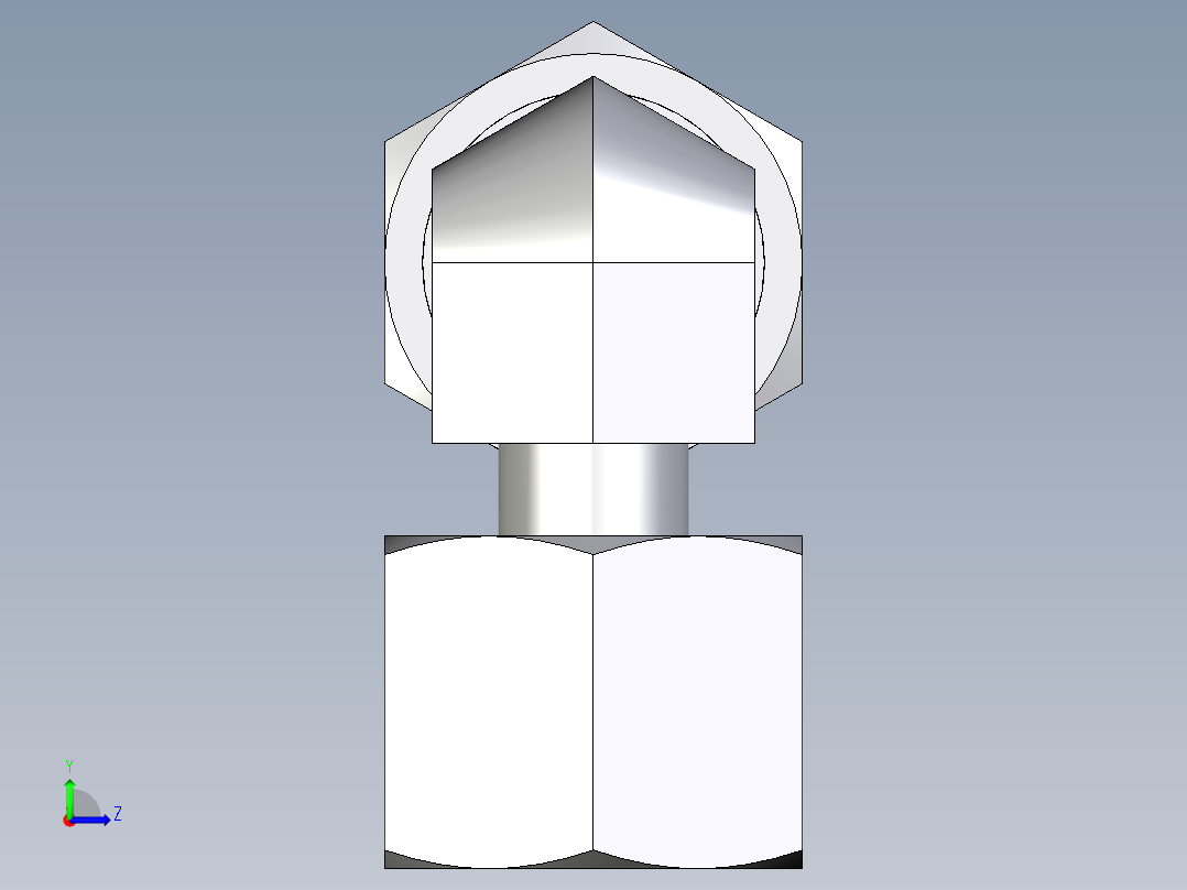 卡套式工业通用硬管接头EO_Standpipe_elbow_EVW10S71左视图