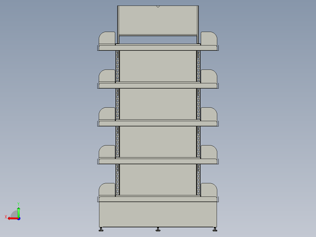 双面机架后视图