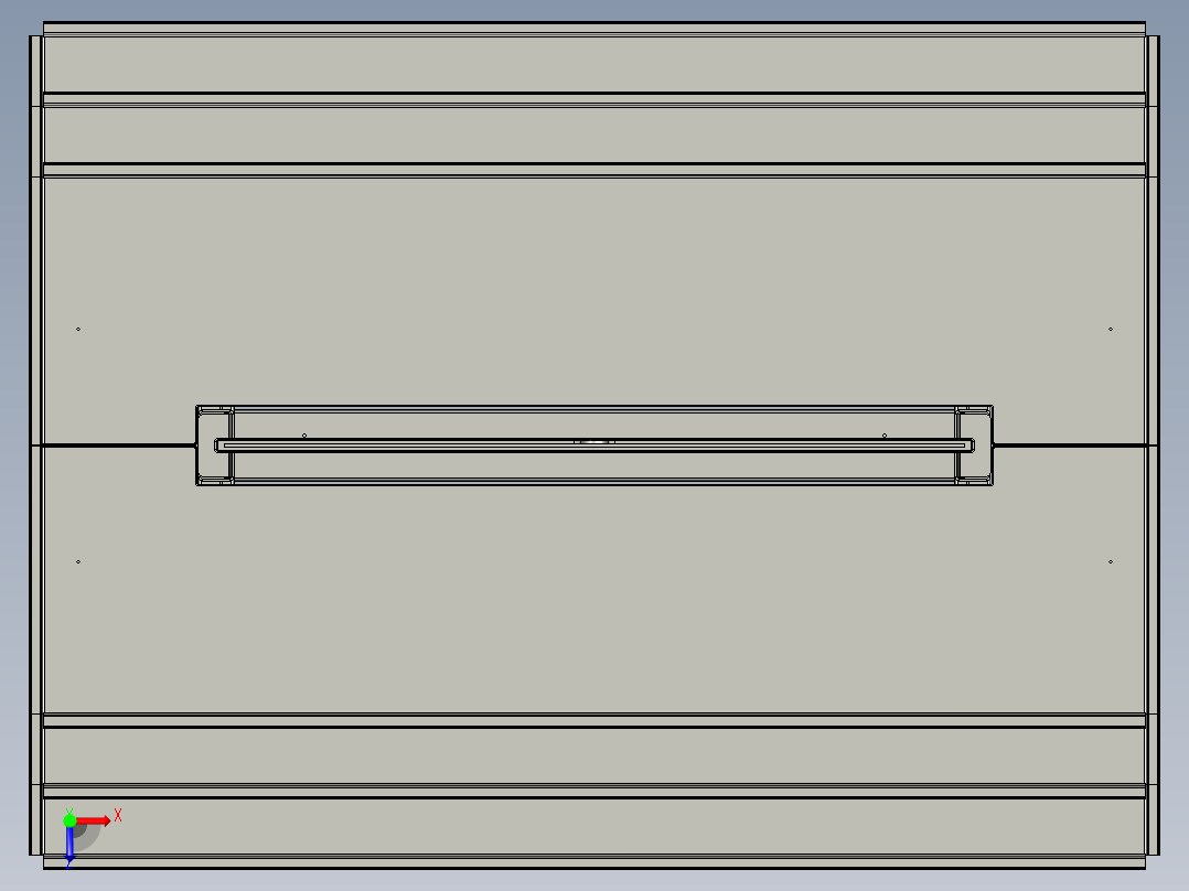 双面机架俯视图