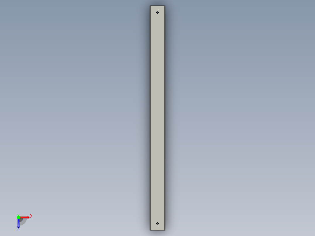 鏈條導位槽CGR-3D多系列多零件图纸模型俯视图