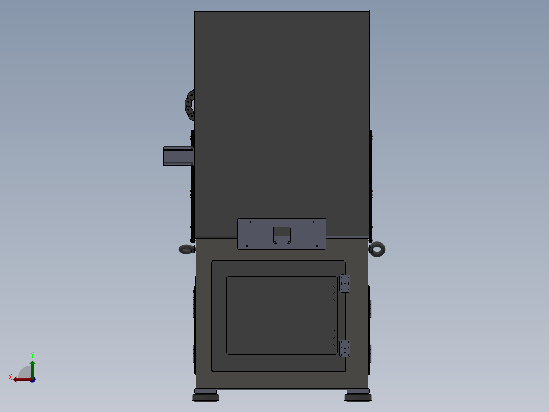 平面加工CNC（sw09可编辑+工程图+bom）后视图