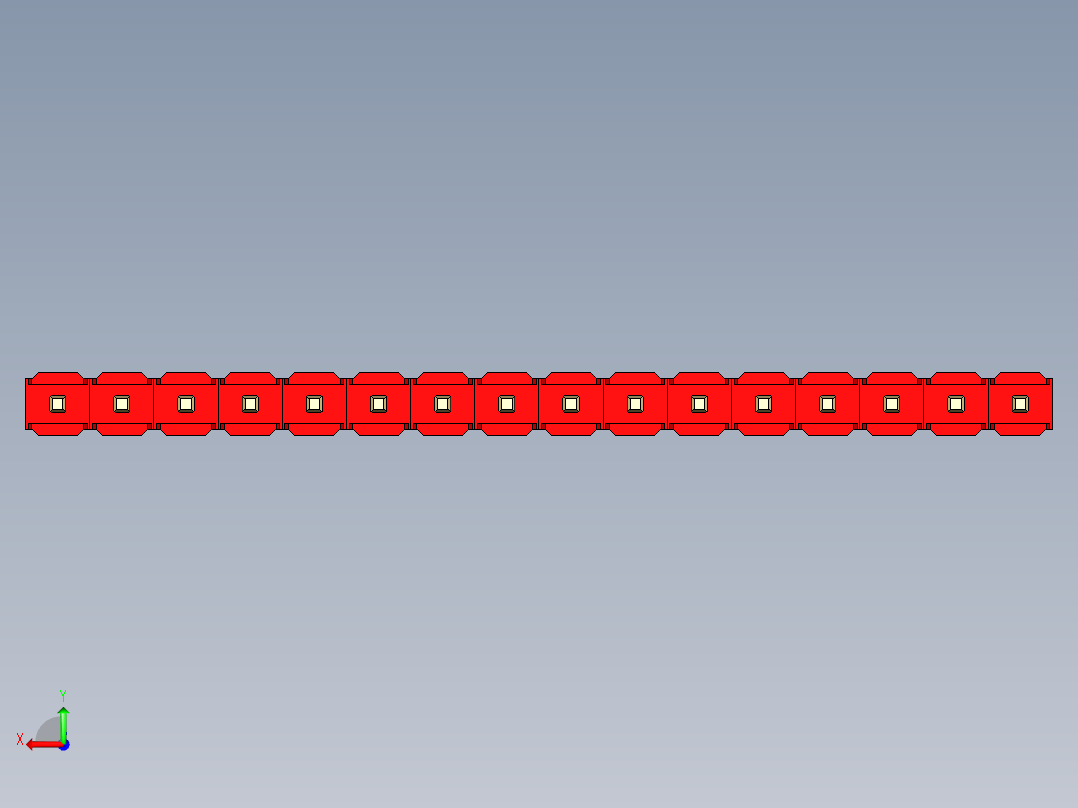 彩色公头100mil（2.54mm）系列-DS1021_red_1x16p_100mil_Type43_rev1.0后视图