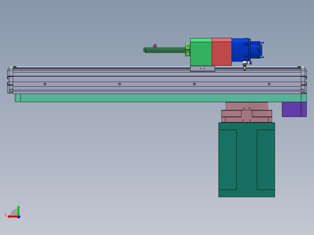 旋转机械手后视图