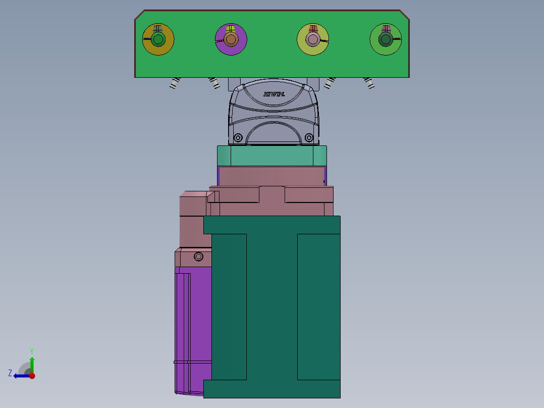 旋转机械手右视图