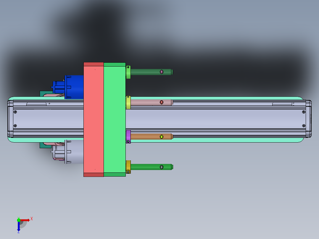 旋转机械手俯视图