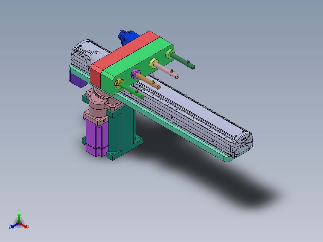 旋转机械手正等轴测图