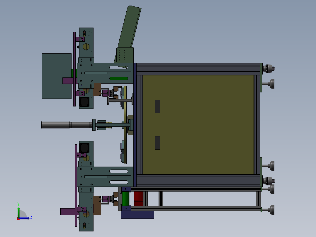 密封圈组装机 3D模型 非标组装设备 3D模型左视图