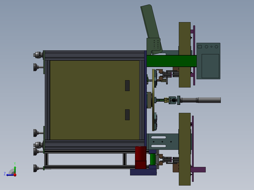 密封圈组装机 3D模型 非标组装设备 3D模型右视图