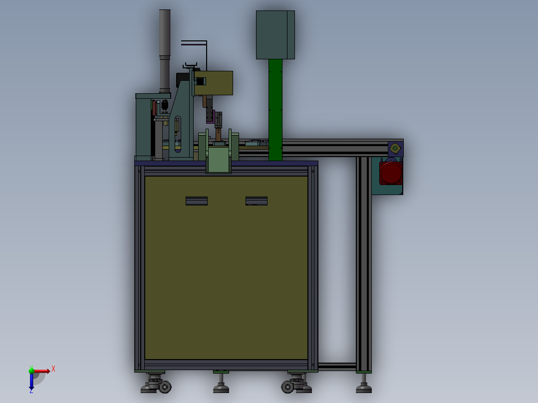密封圈组装机 3D模型 非标组装设备 3D模型俯视图