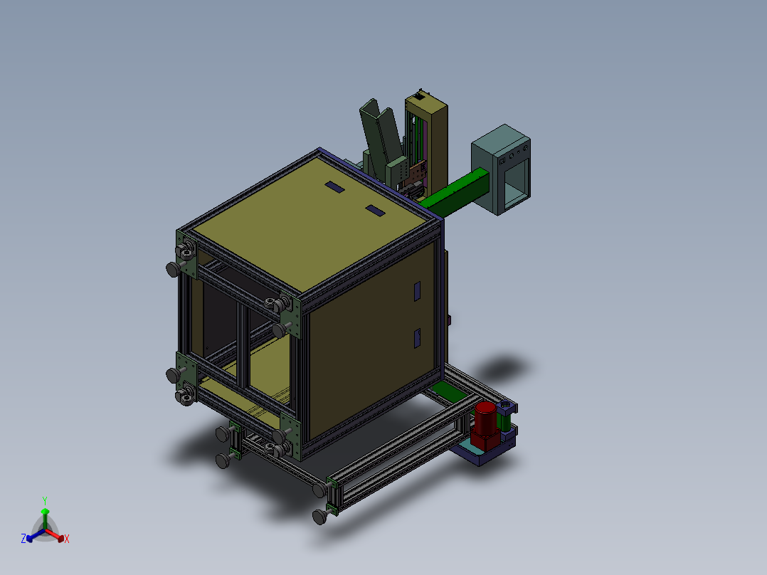 密封圈组装机 3D模型 非标组装设备 3D模型正等轴测图