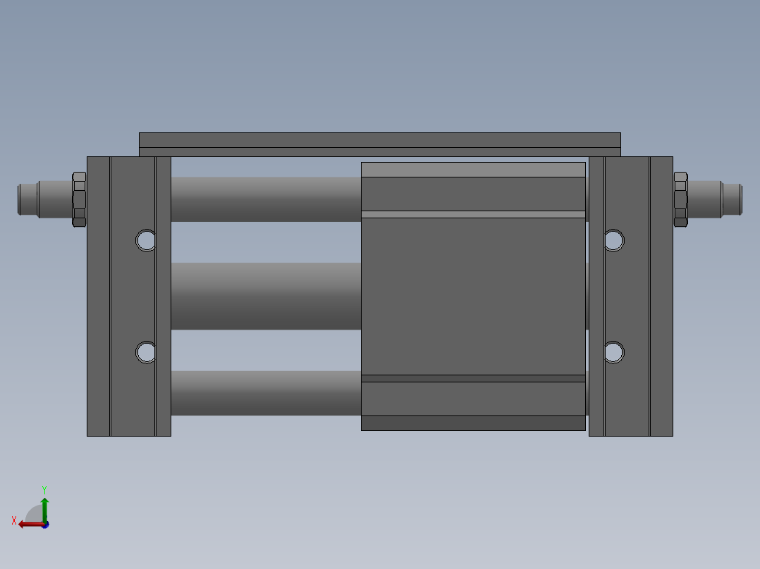 无杆气缸RMTL16X75S后视图