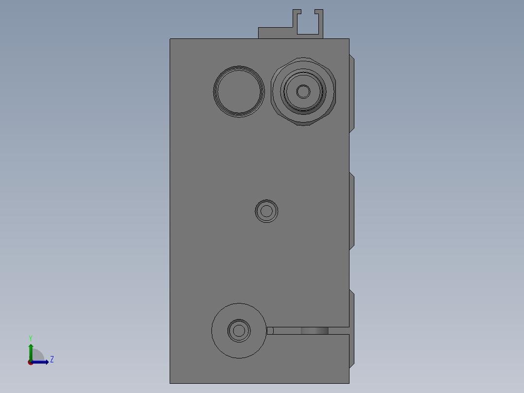 无杆气缸RMTL16X75S左视图