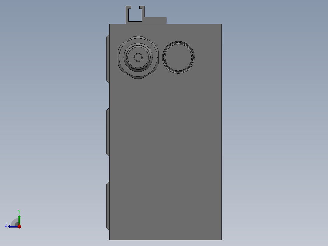 无杆气缸RMTL16X75S右视图