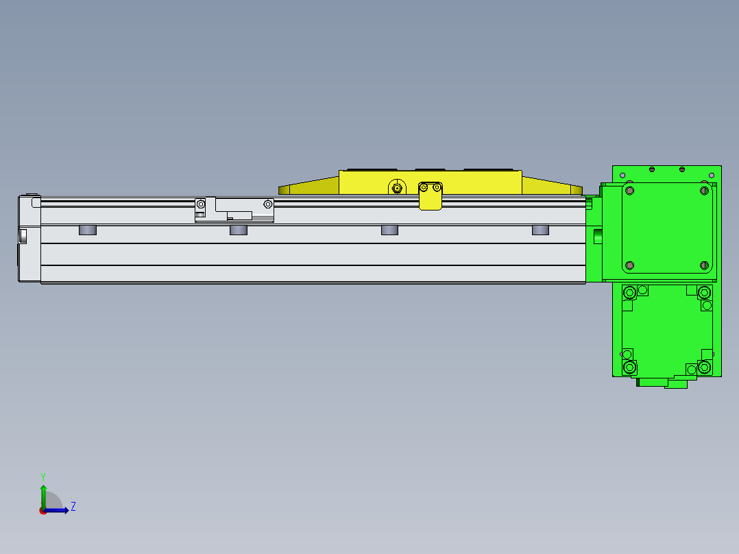 GTA内嵌同步带全封闭GTA12-RD-400W左视图