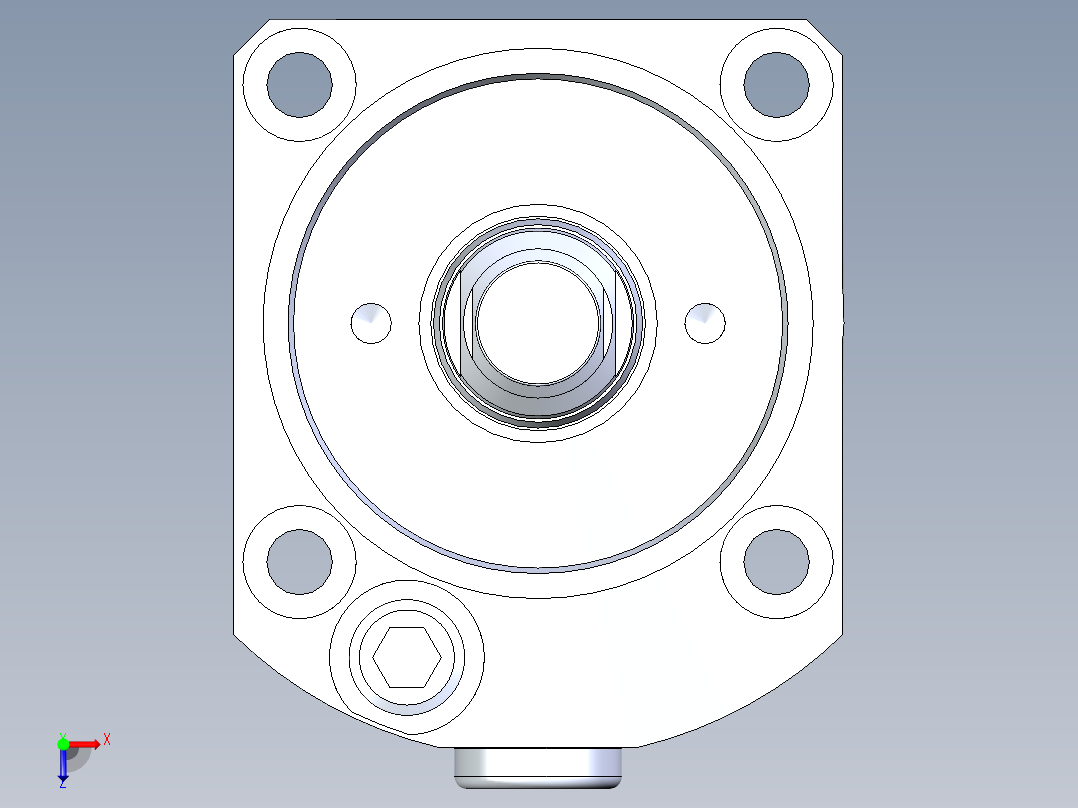 KOSMEKLC0482-CxM-E多系列多零件图纸模型俯视图