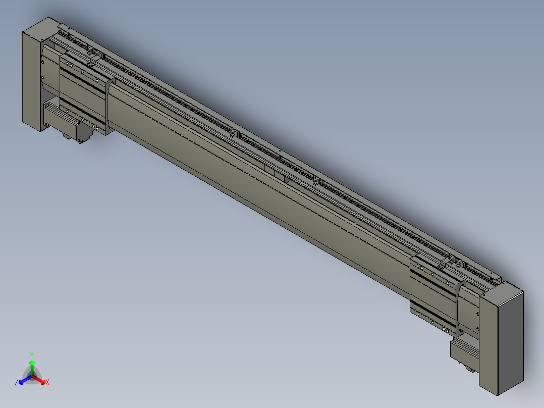 威洛博双电机滑台-VF14D2-S400-BLR-P40-C6正等轴测图