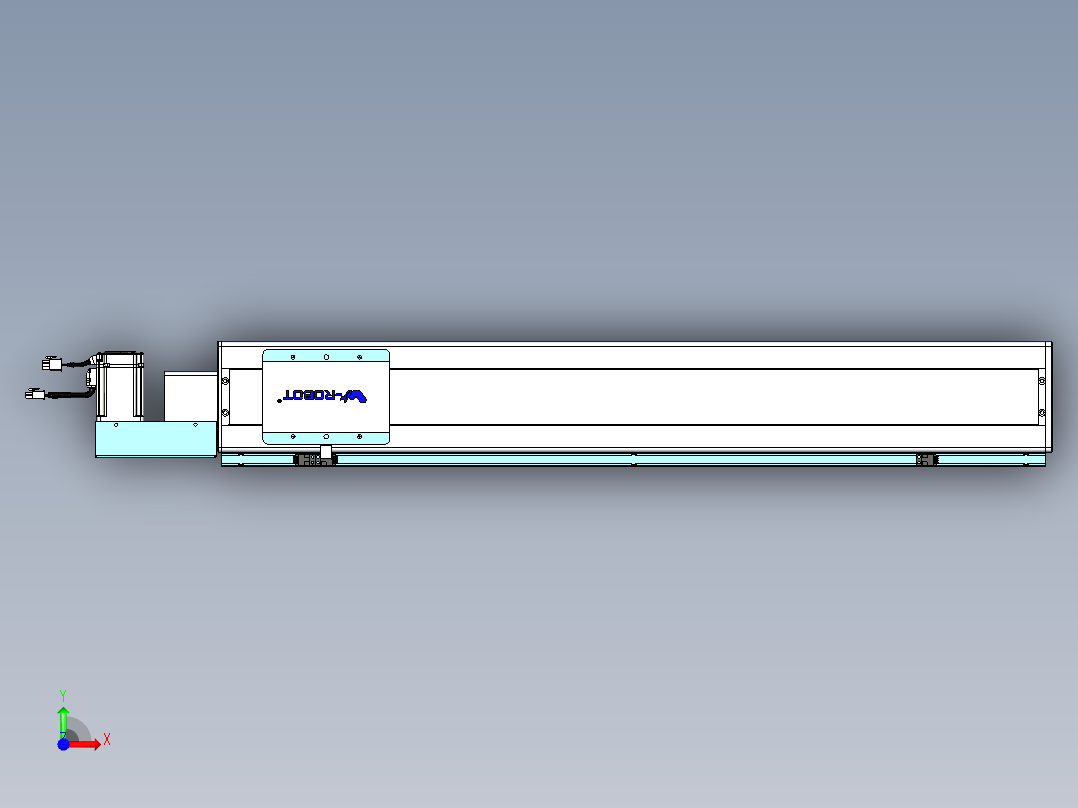威洛博VBC同步带传动一无尘环境VBC14-L45-S750-BL-ZP40-C3前视图