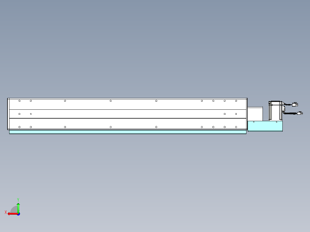 威洛博VBC同步带传动一无尘环境VBC14-L45-S750-BL-ZP40-C3后视图