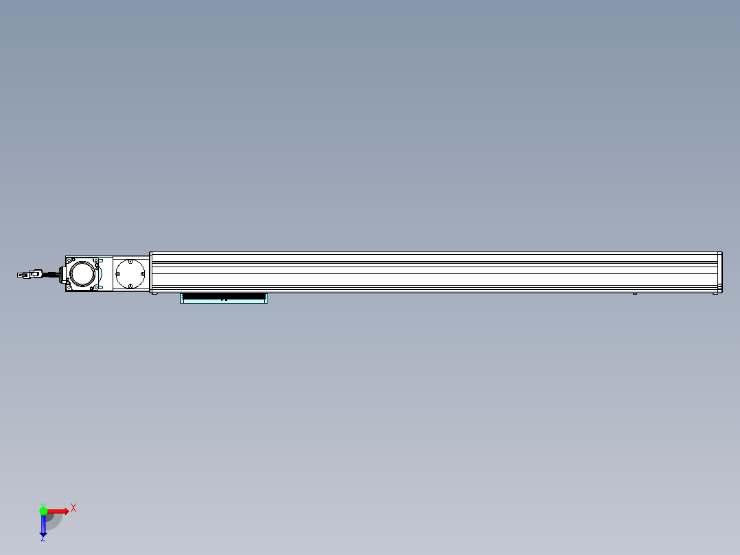 威洛博VBC同步带传动一无尘环境VBC14-L45-S750-BL-ZP40-C3俯视图