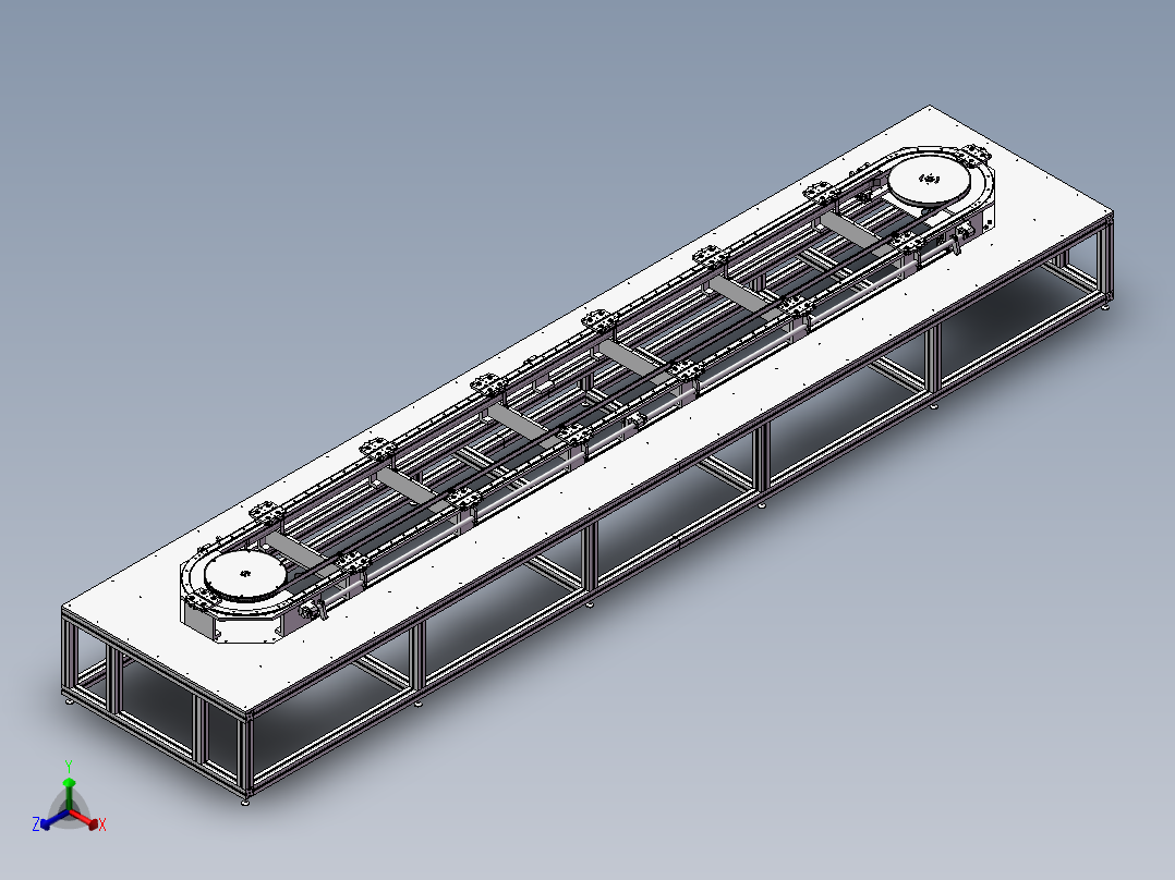 环形导轨3D图纸 H798主视图